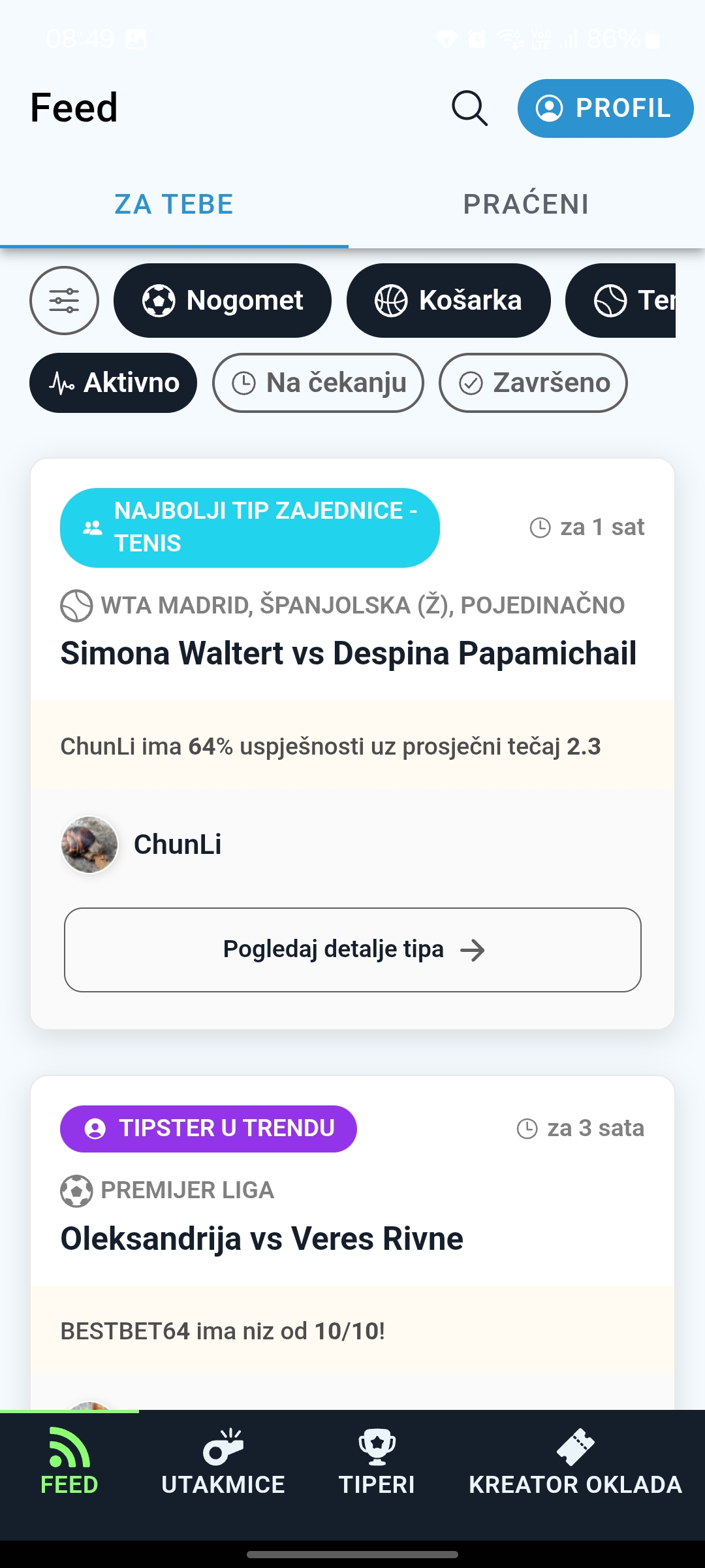 Snimka feeda